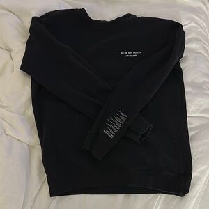 Black  Were not really strangers Sweater